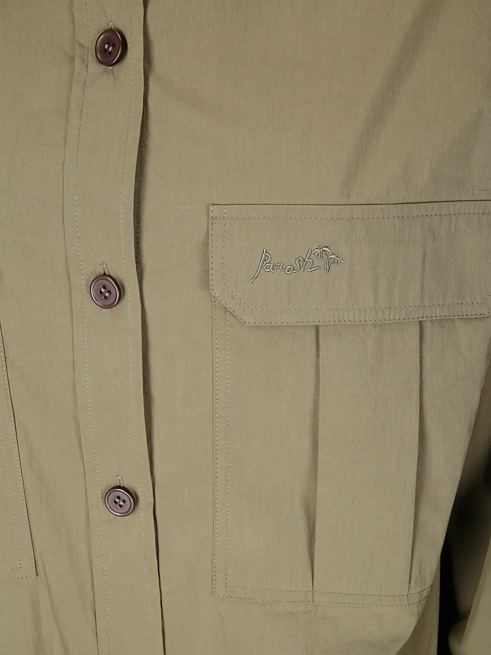 P.A.R.O.S.H. Button-up blousejurk Groen
