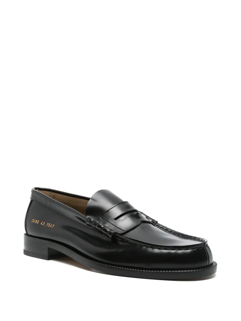 Common Projects Leren loafers Zwart