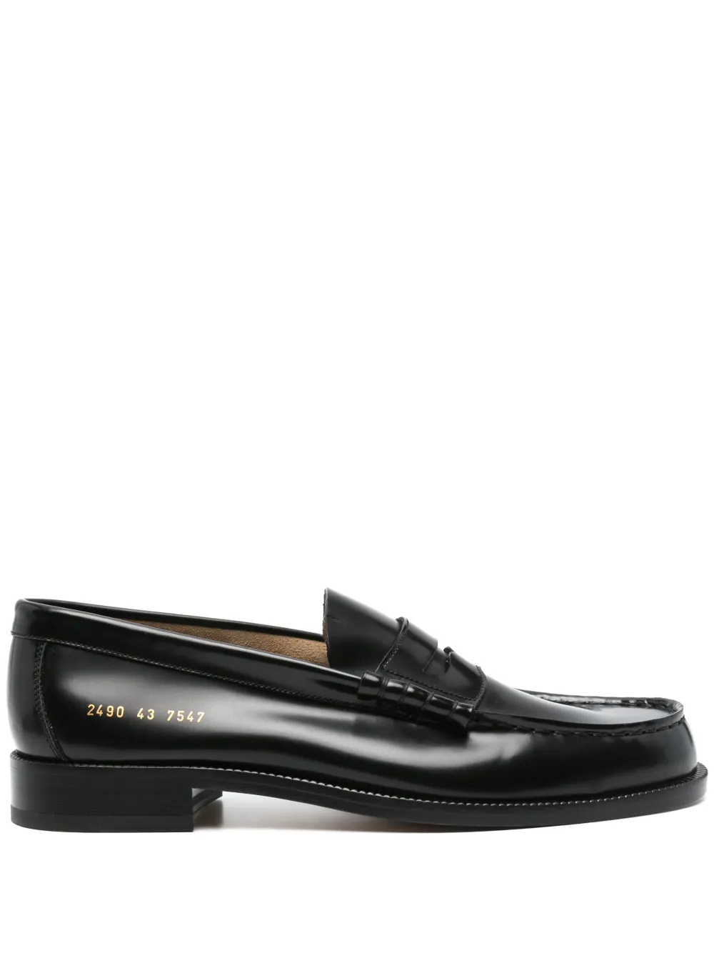 Common Projects Leren loafers Zwart