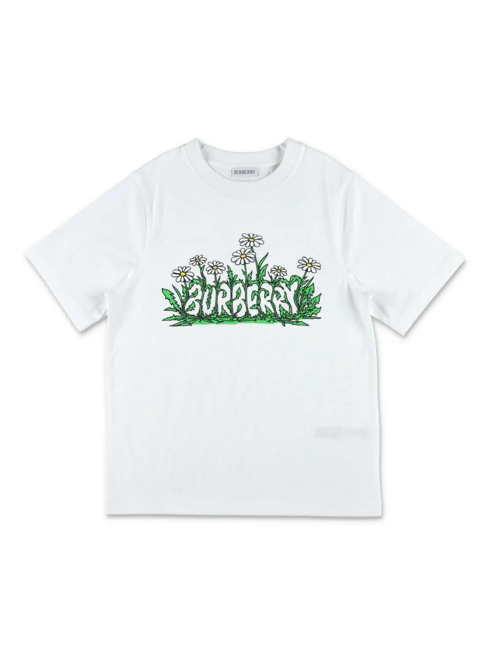 Burberry Kids logo-print T-shirt Wit