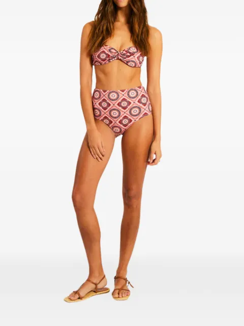 lemlem Elsi geometric-patter bikini bottoms