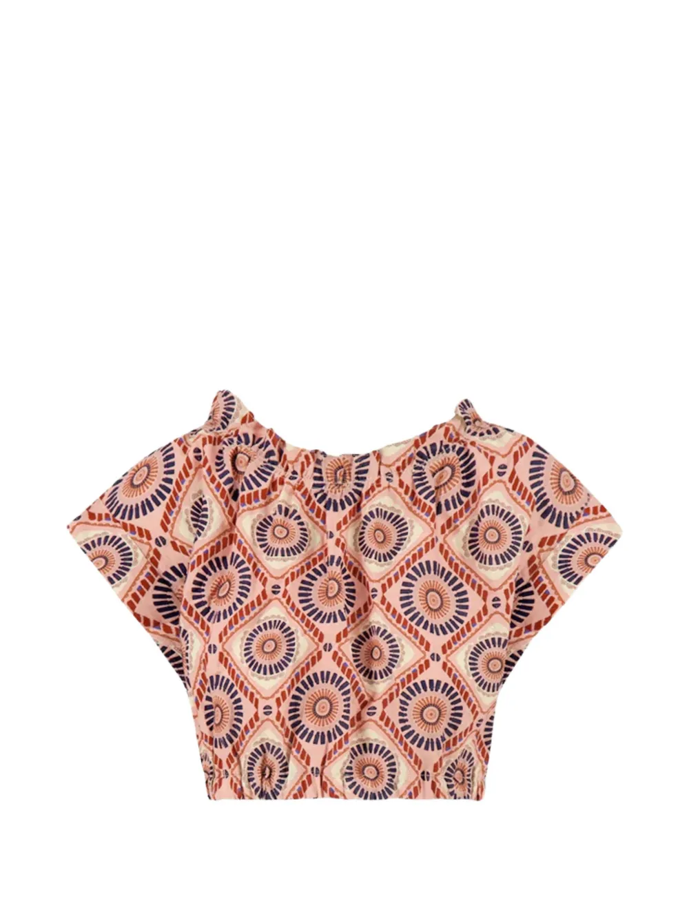 lemlem Top Muna con stampa geometrica - Marrone