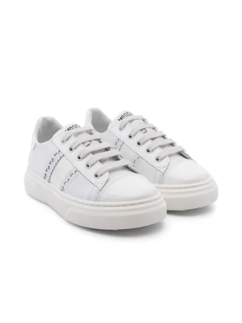 Moschino Kids heart cut-out sneakers 