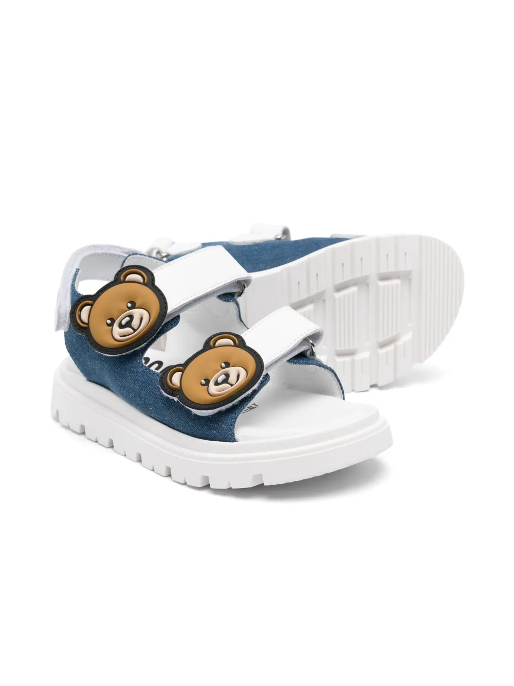 Moschino Kids Teddy Bear-motif sandals Blue
