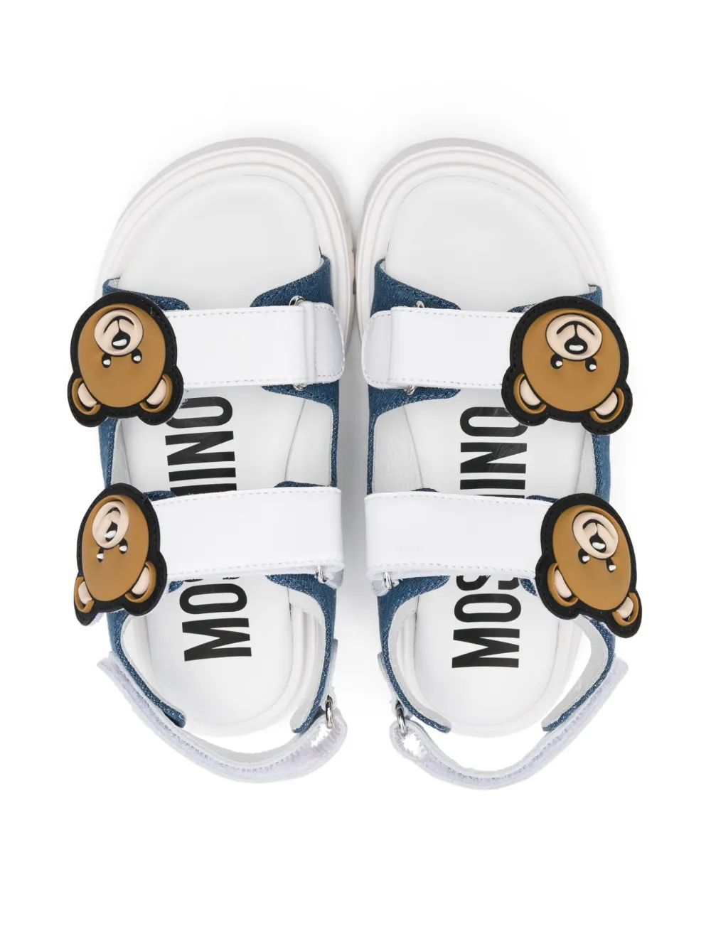 Moschino Kids Teddy Bear-motif sandals Blue