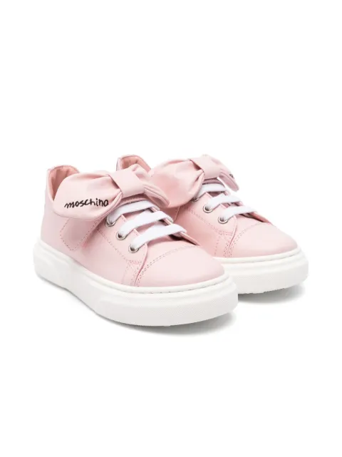 Moschino Kids Sneakers mit Schleifendetail