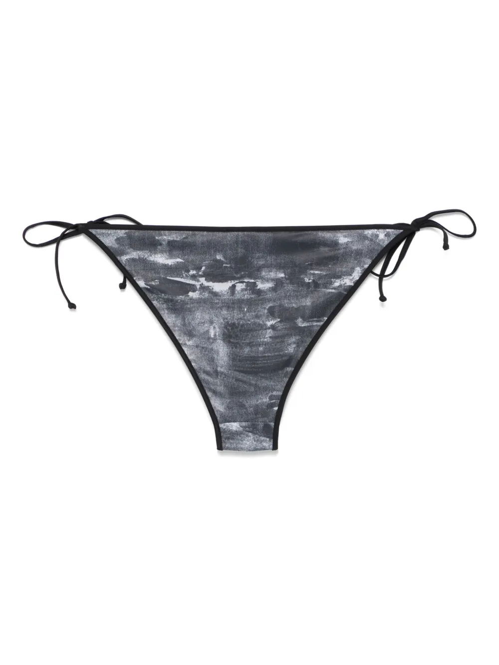 Diesel abstract-print bikini bottoms - Grijs