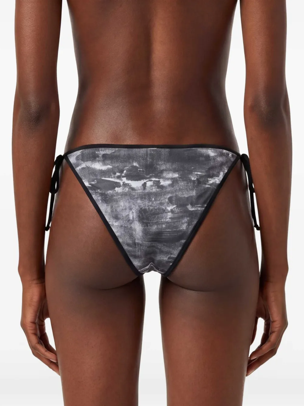 Diesel Bikinislip met abstracte print Grijs