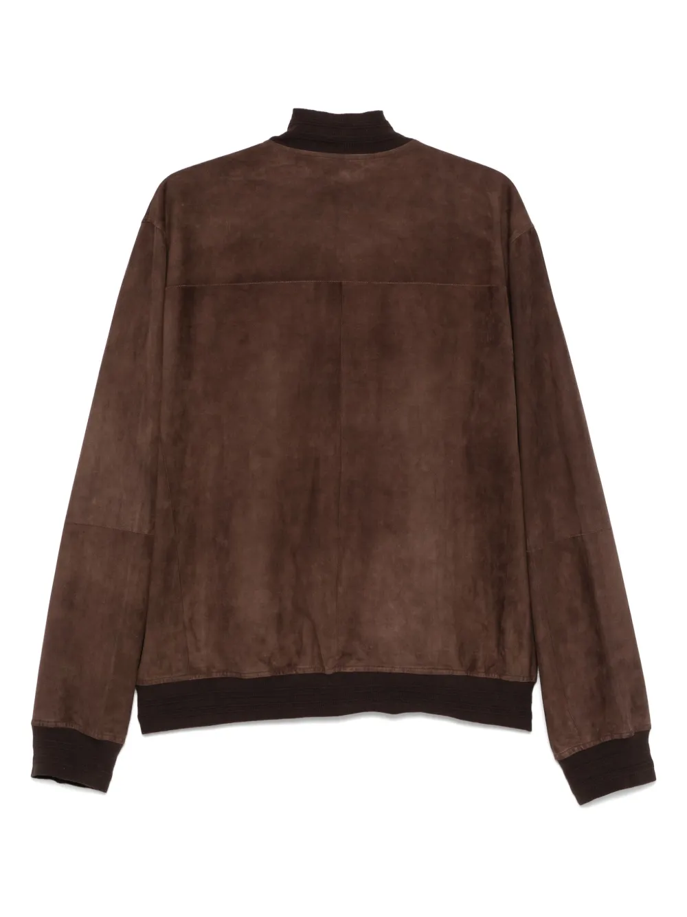 Canali suede bomber jacket - Bruin