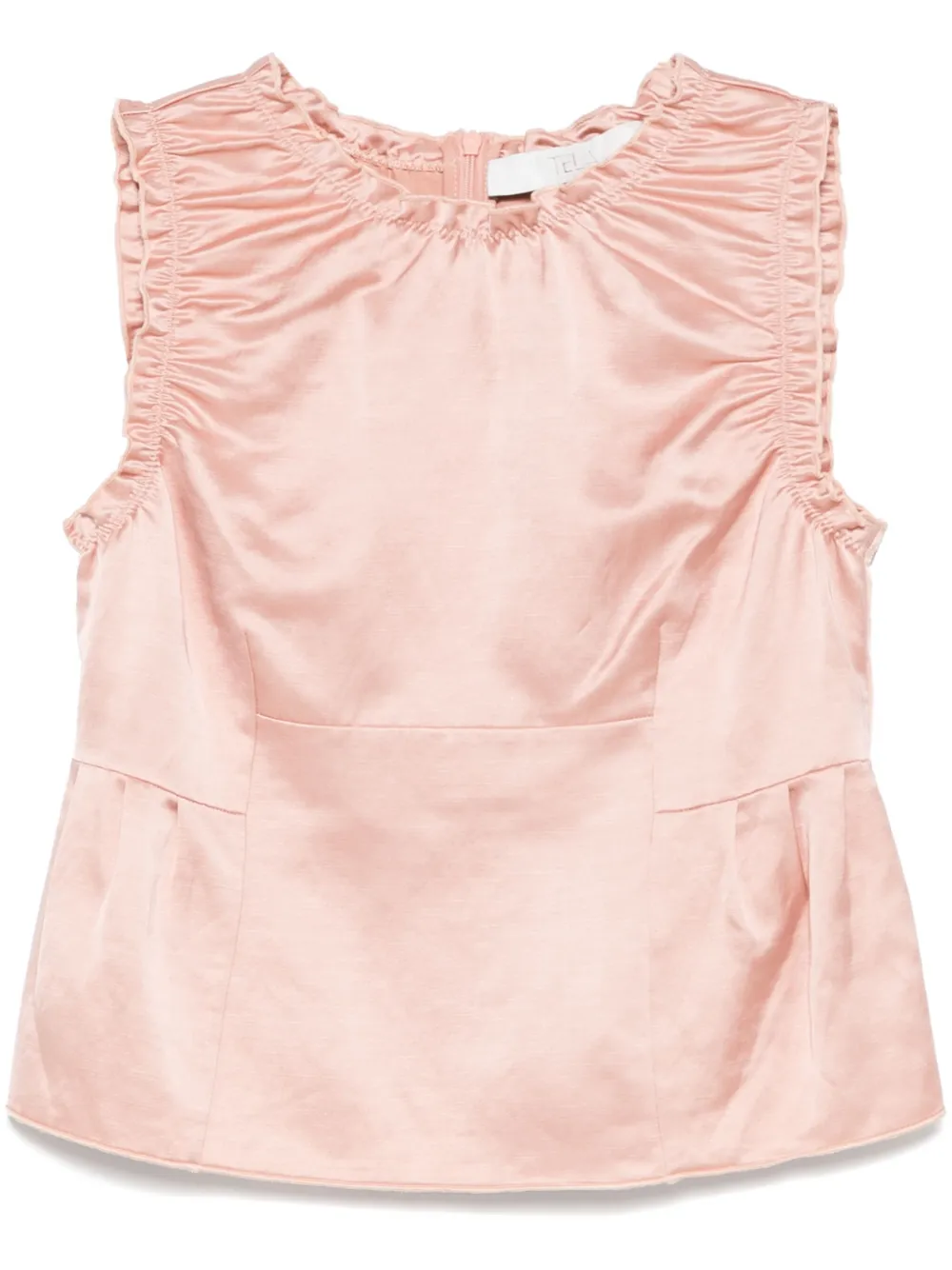 frilled tank top