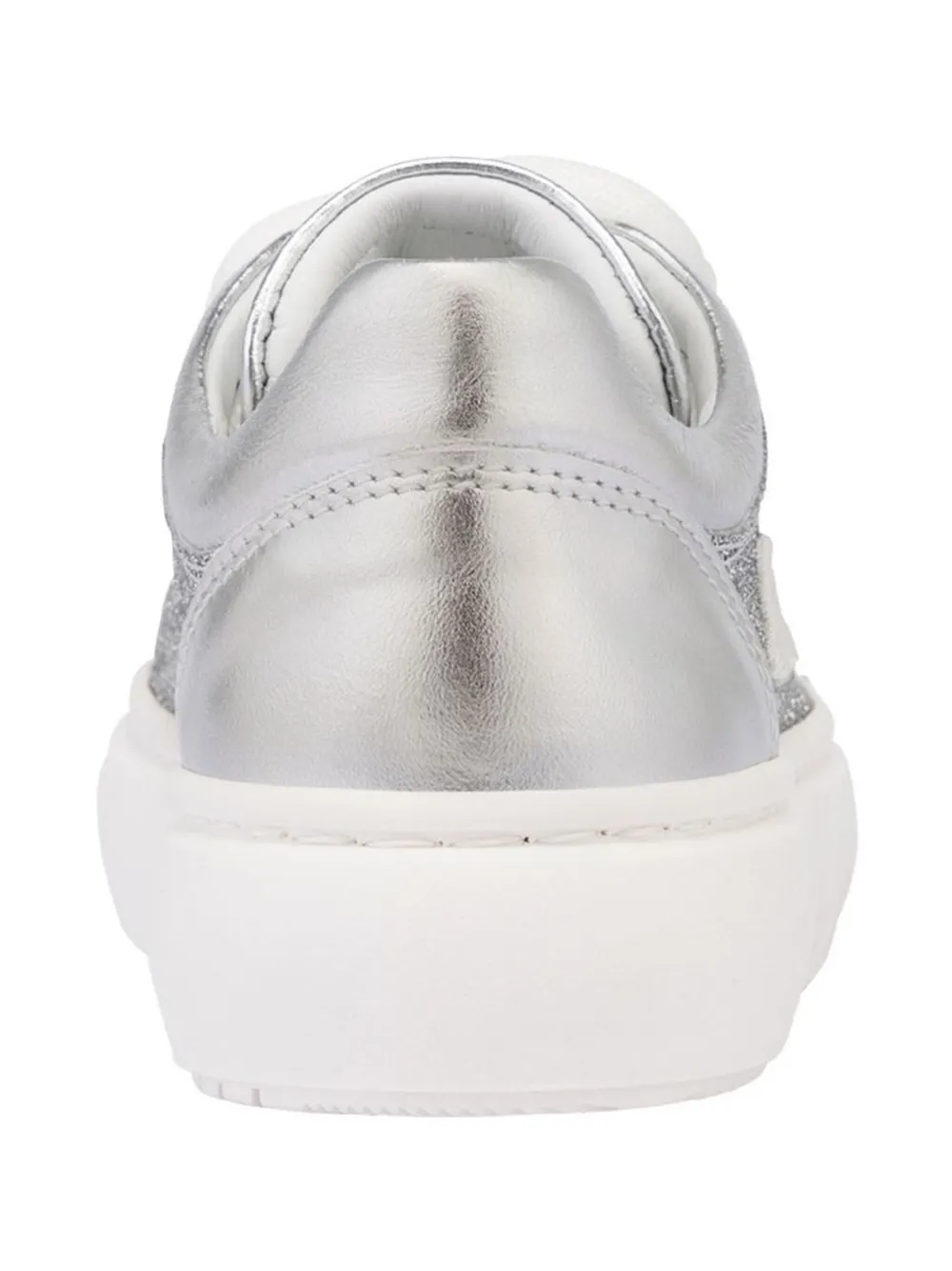 Moschino Kids glitter-detail sneakers Silver