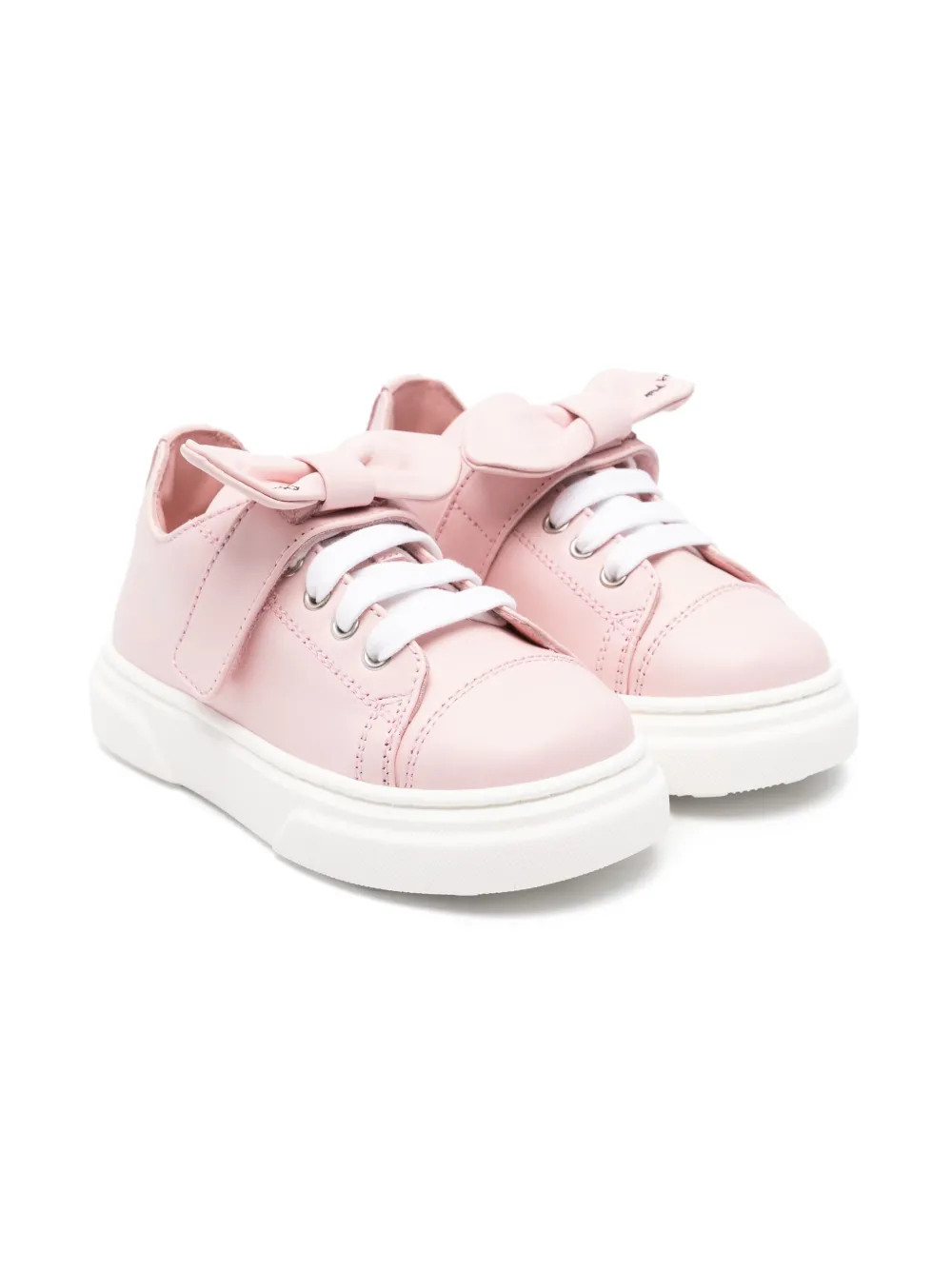 Moschino Kids Sneakers met strikdetail Roze