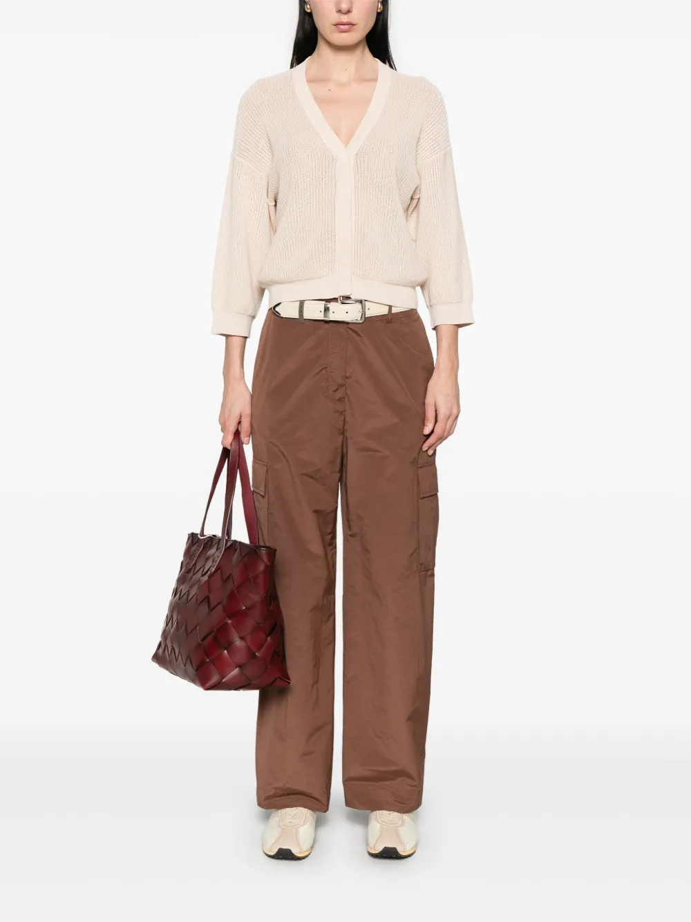 Peserico Katoenen vest Beige