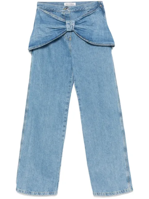 MACH & MACH jeans con detalle de moño