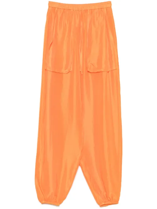 Tela pantalon en soie - Orange - Tela - Modalova