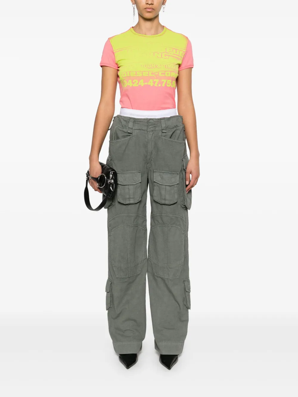 Diesel Uncutie T-shirt Roze