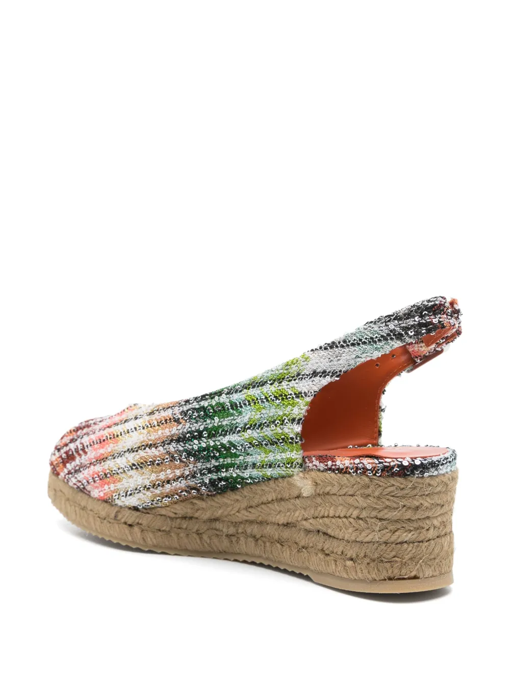 Missoni 60 mm espadrilles met zigzag-patroon Groen