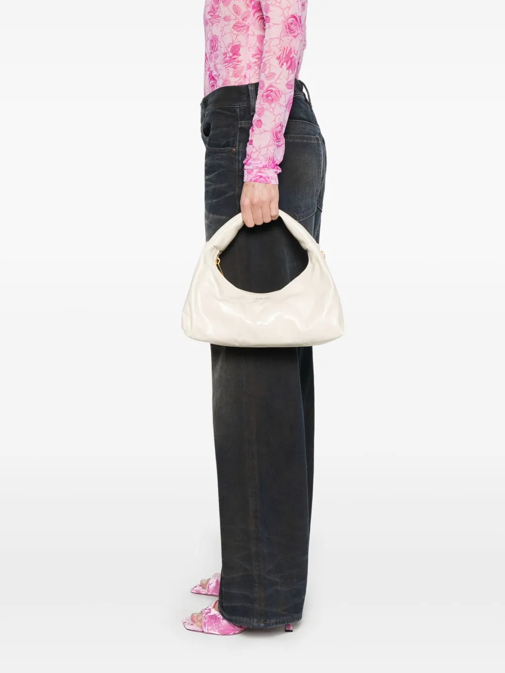 Off-White Arcade schoudertas - Beige