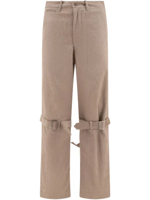 KAPITAL buckle-strap trousers