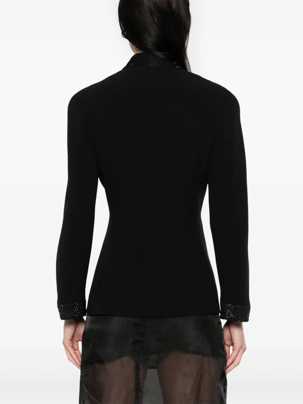 Giorgio Armani Denim jack Zwart