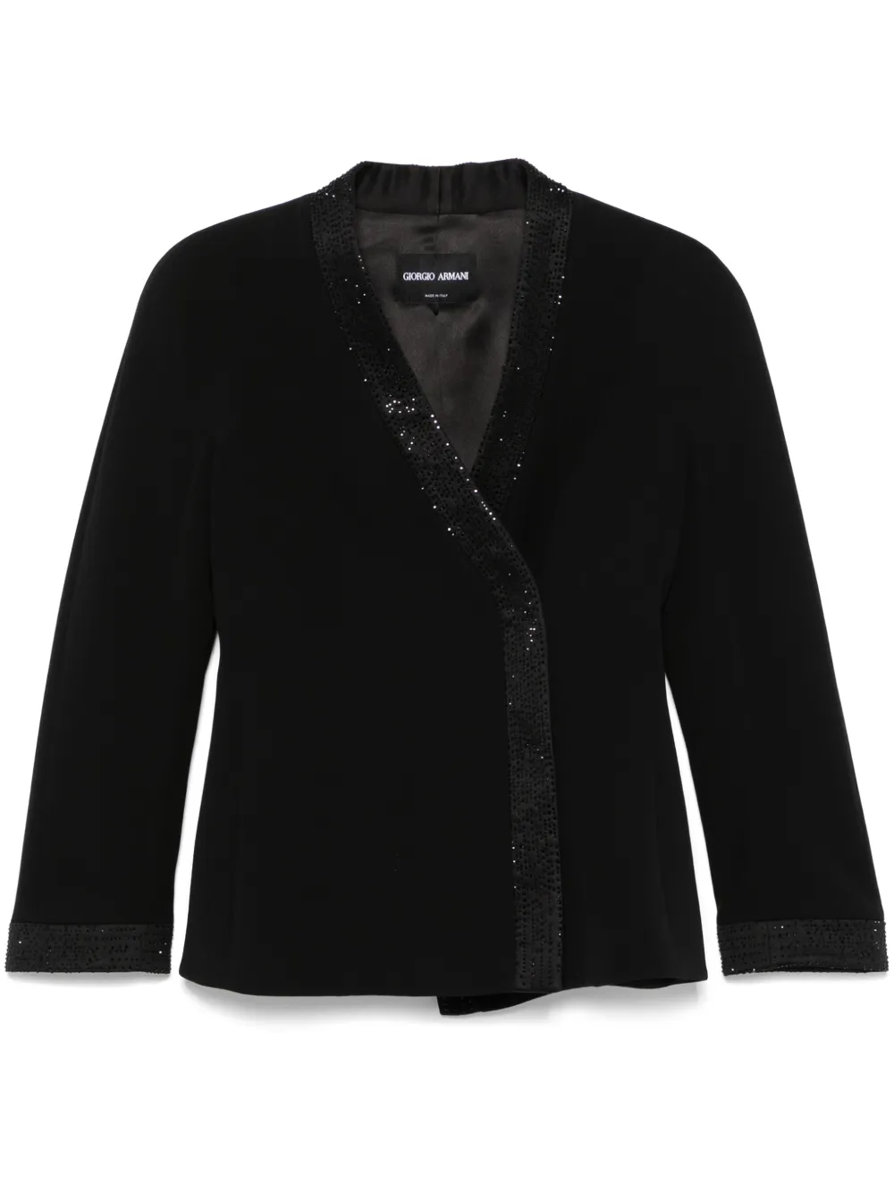 Giorgio Armani Denim jack Zwart