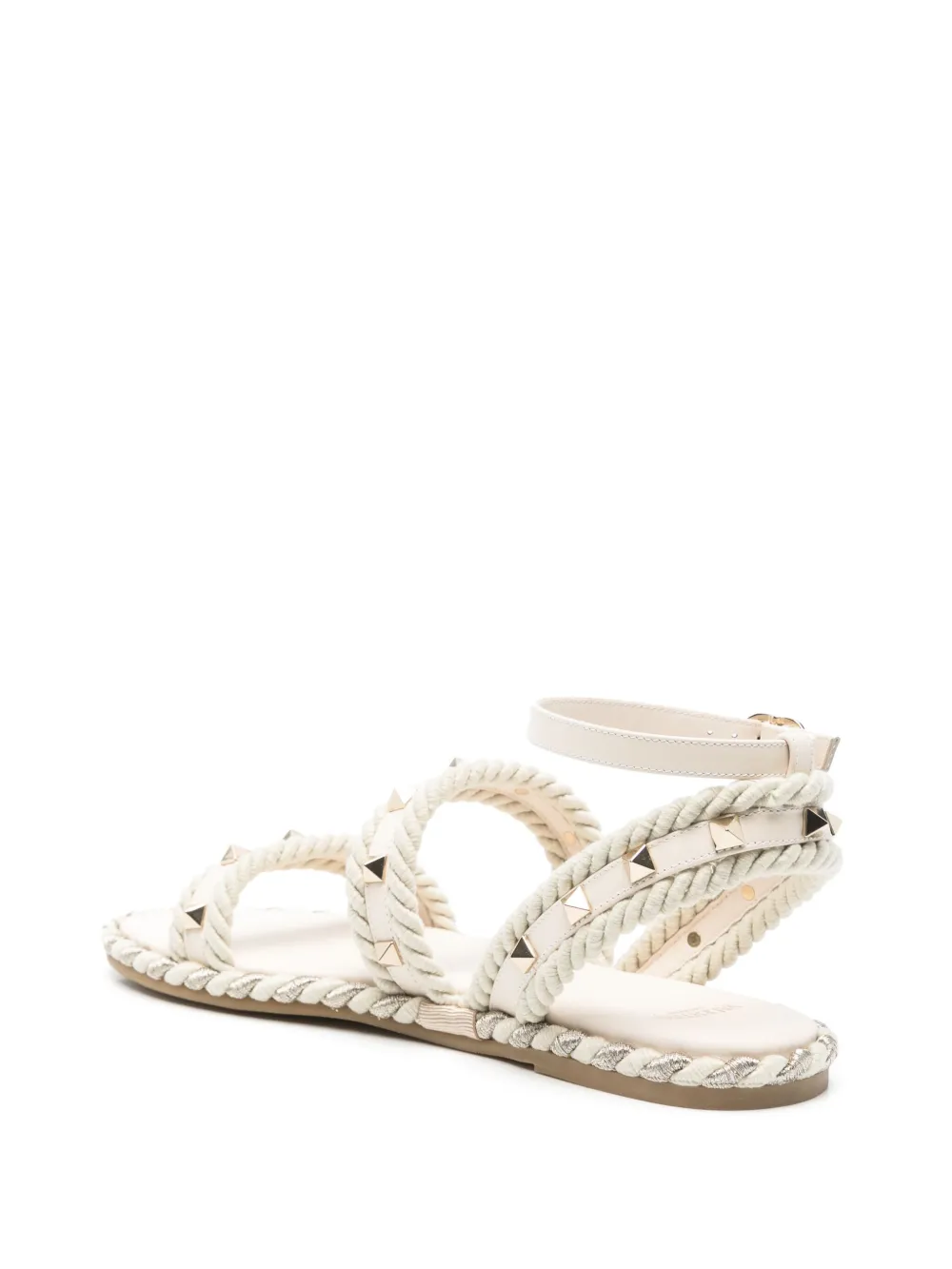 Valentino Garavani Rockstud sandalen Beige