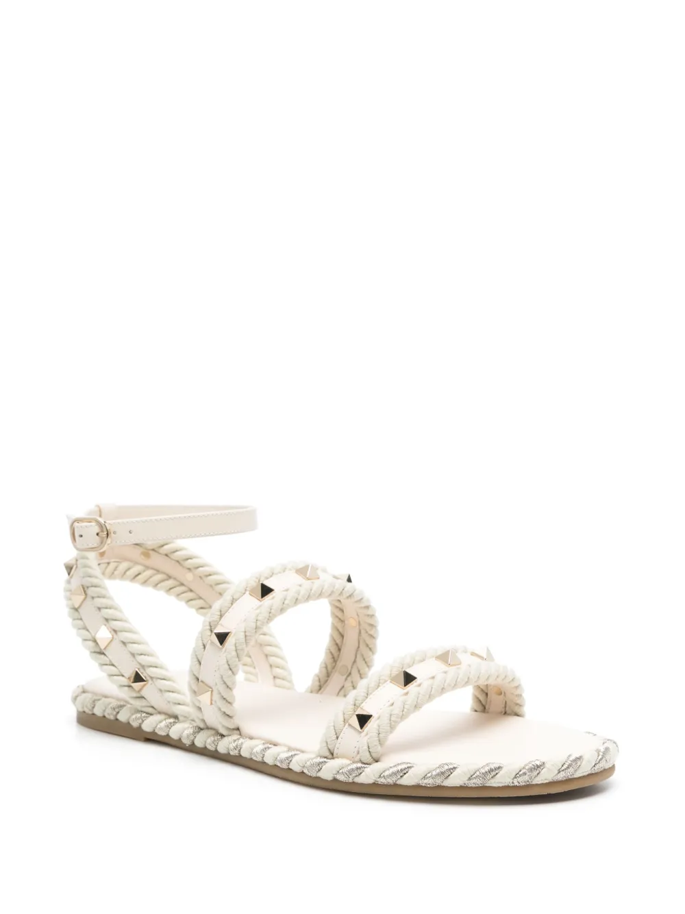 Valentino Garavani Rockstud sandalen Beige