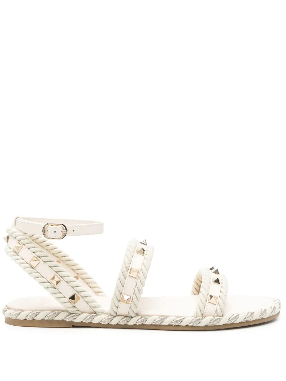 Valentino Garavani Rockstud sandalen Beige