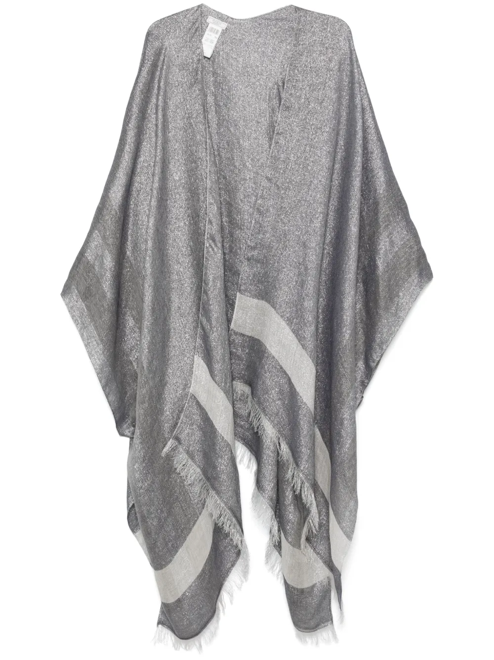 Shop Peserico Lurex Cardi-coat In Blue