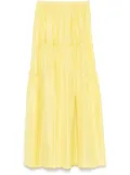 Tela silk maxi skirt - Yellow