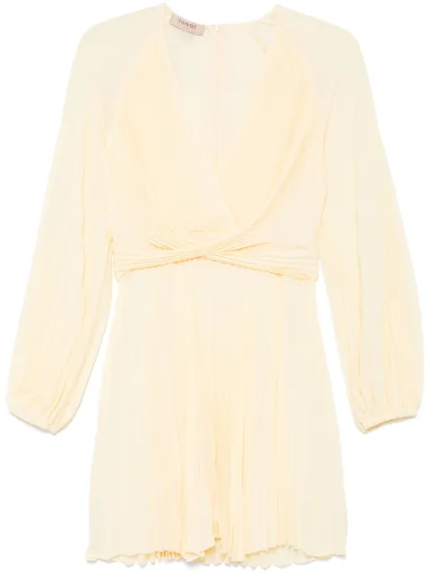 TWINSET vestido corto con diseño plisado