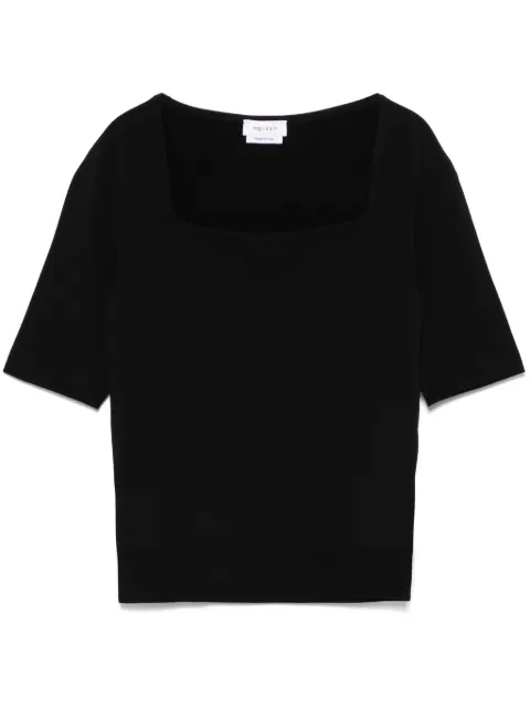 Alexander McQueen playera de tejido fino