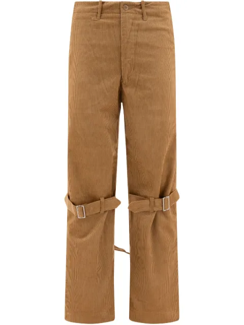 KAPITAL buckle-strap trousers 