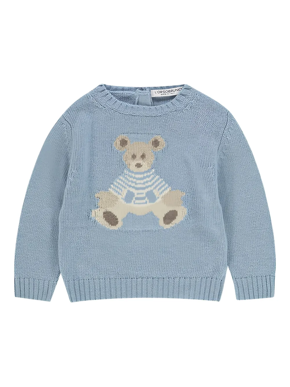 L'ORSOBRUNO Bear sweater | Blue | Image 1