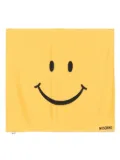 Moschino smiley face-motif scarf - Yellow