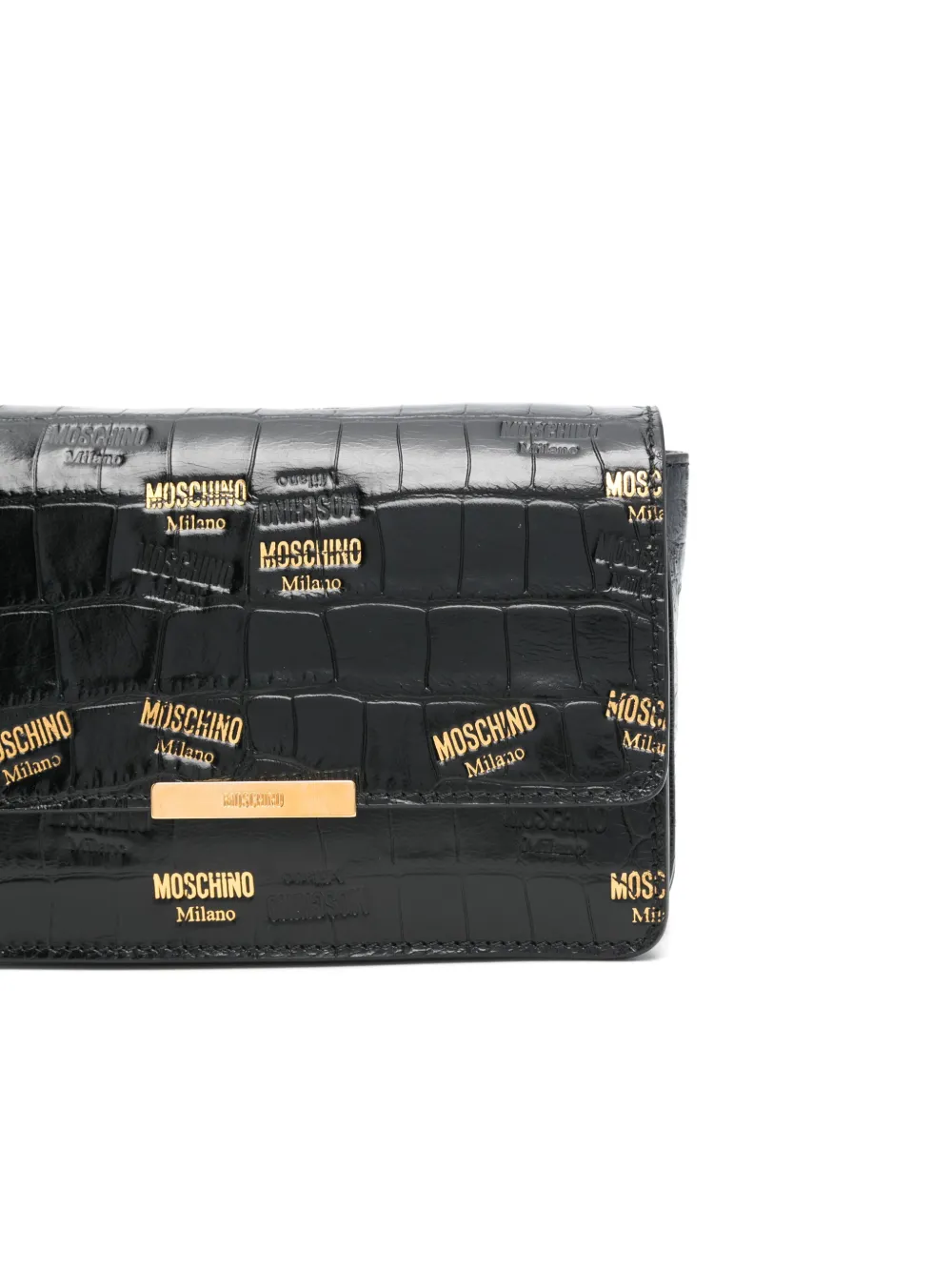Moschino Crossbodytas met logo-print Zwart