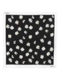 Moschino daisy-print scarf - Black