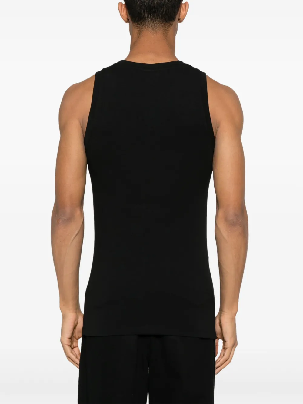 Balmain Tanktop met geborduurd monogram Zwart