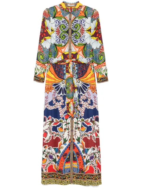 alice + olivia maxi shirt dress