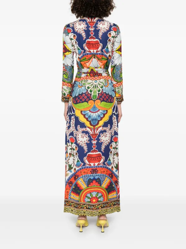 Alice + Olivia Maxi Shirt Dress | Blue | FARFETCH