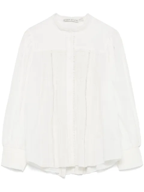 alice + olivia cotton blouse 