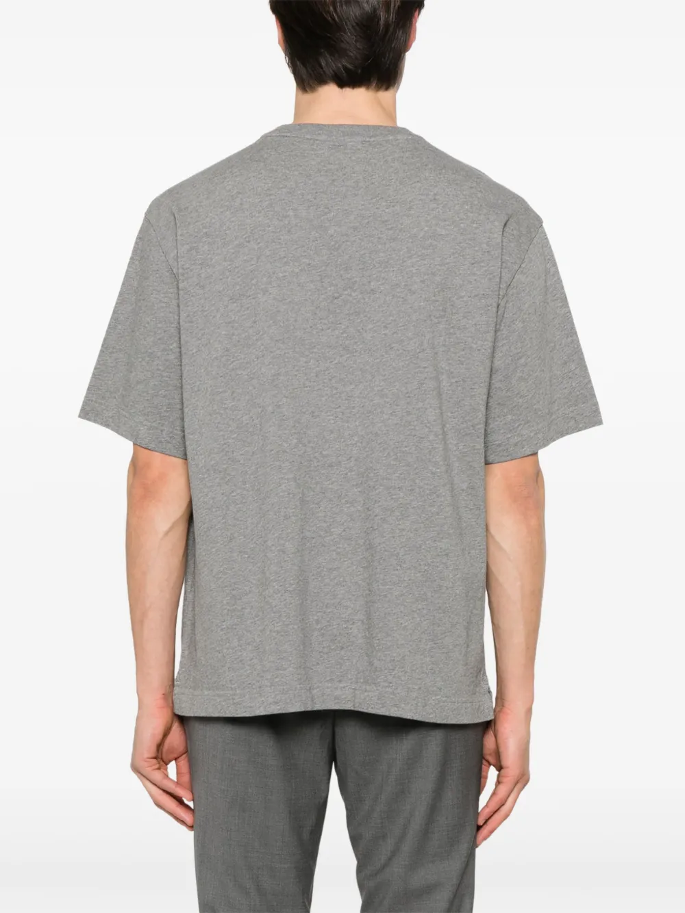 Maison Kitsuné T-shirt met geborduurd logo Grijs