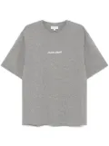 Maison Kitsuné logo-embroidered T-shirt - Grey