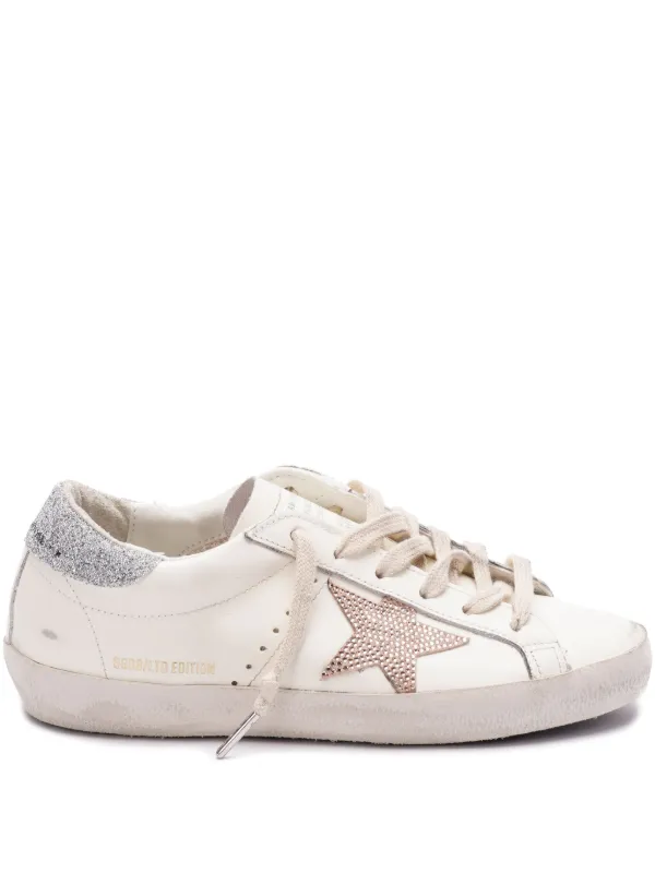 【定価72,600円】GOLDEN GOOSE SUPER STAR サイズ38 Super-Star snake-print leather sneakers in multicoloured