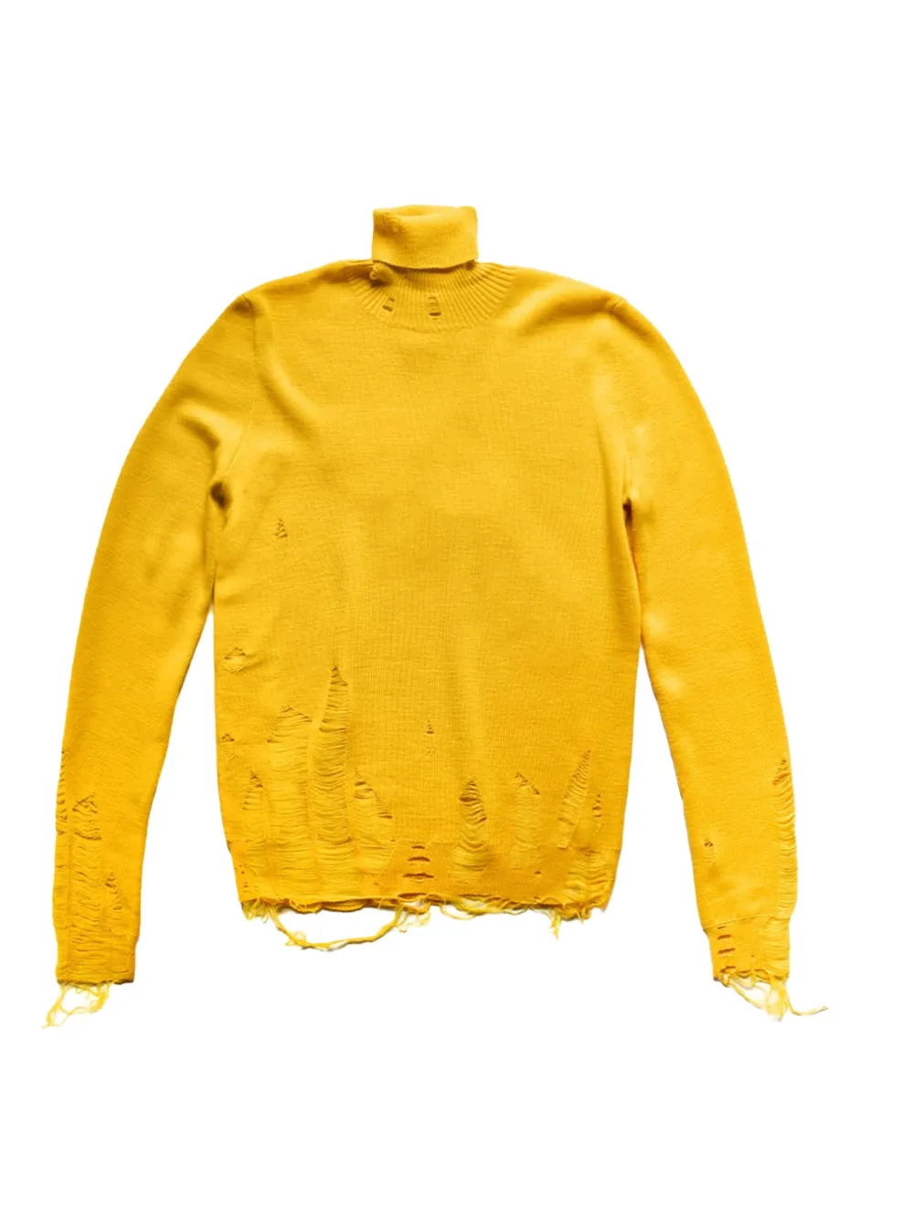 MM6 Maison Margiela Gerafelde coltrui Geel