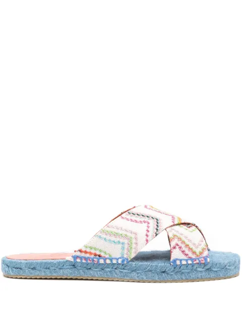 Missoni alpargatas con motivo en zigzag