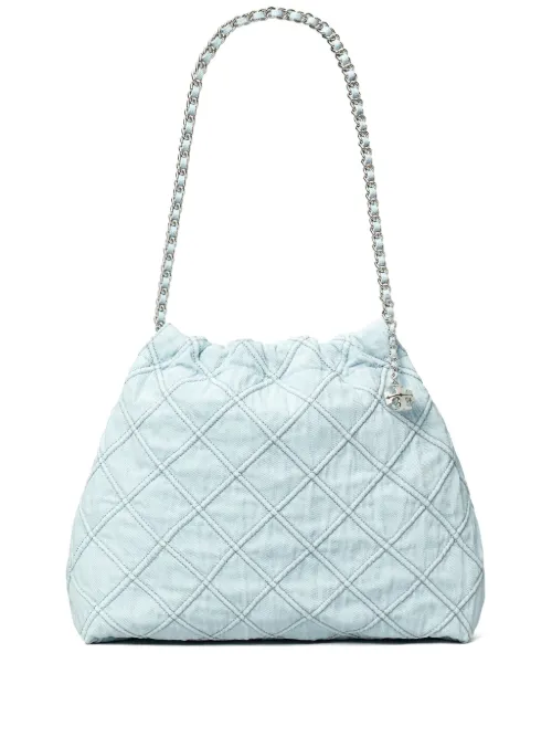 Sac cabas Fleming en jean - Tory Burch - Modalova