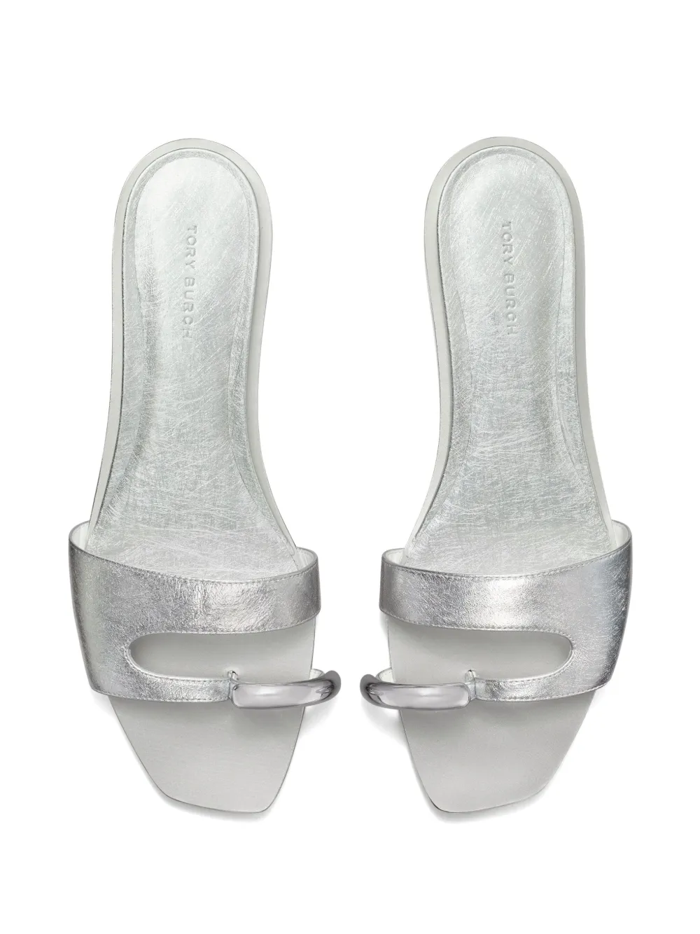 Shop Tory Burch Pierced Slides