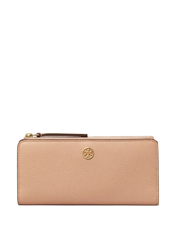 Tory Burch Robinson Slim Wallet Neutrals FARFETCH MY