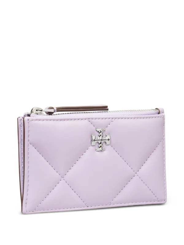 Tory Burch Kira Diamond Quilt Wallet Purple FARFETCH JO